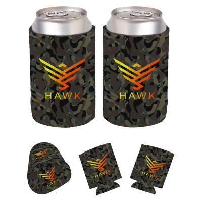 Custom Koozie Marshland Camo Foam - 4 in