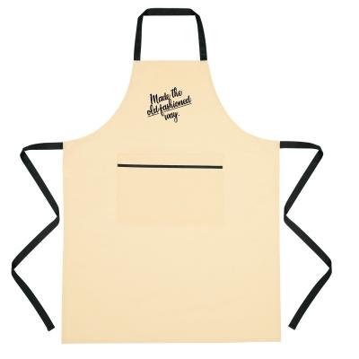 Cooking Apron 100% Cotton with Pocket - 28.75 x 37 in - product view 4