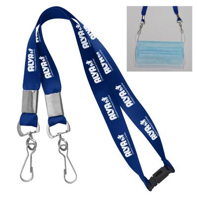Custom Lanyard Youth Double Hook Polyester - 24.6 in