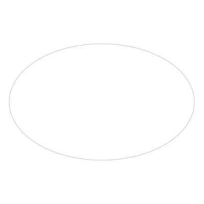 Custom Stickers Oval Permanent Indoor Use - 2-5 in - promotional product with custom logo