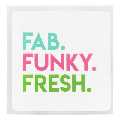 Custom Stickers Square Rounded Corner Permanent - 2-5 in