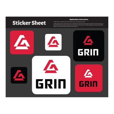 Custom Stickers Sheet Removable Kiss-Cut Stock Shapes - 5.5 x 7 in - product view 5
