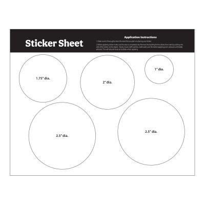 Custom Stickers Sheet Permanent Kiss-Cut Stock Shapes - 5.5 x 7 in - product view 4