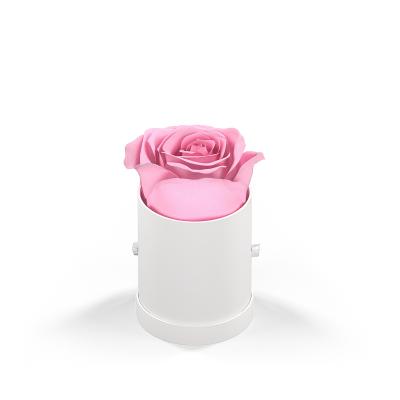 Rose Arrangement Le Mini Round Eternity Rose Hat Box - 2 x 2 in - product view 10