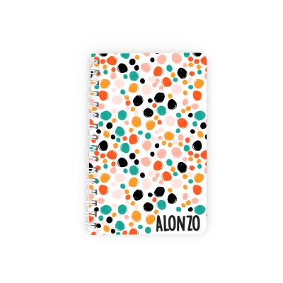 Personalized Spiral Notebook Side Bound Soft Touch - 5.5 x 3.5 in - product view 1