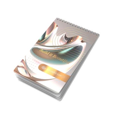 Personalized Spiral Notebook Top Bound Soft Touch - 8.5 x 5.5 in