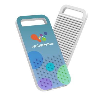 Sensory Key Tag 5 Textures Stress Relief - 1.25 x 2.5 in - product view 2