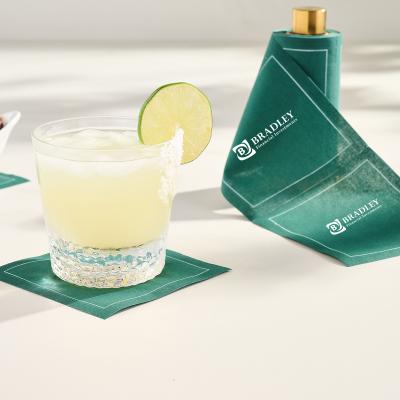 Cocktail Napkins Biodegradable Cotton Roll of 50 - 4.5 x 4.5 in - product view 4