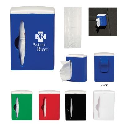 Portable Trash Bag Dispenser with Clip - 3 x 2 in