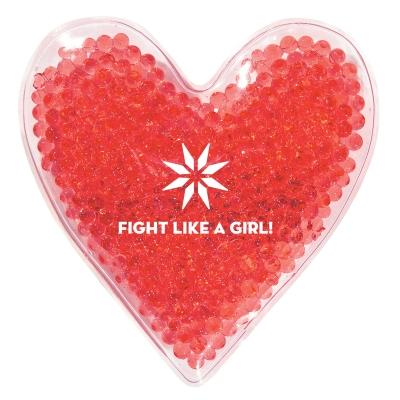 Heart Shape Gel Beads Hot Cold Pack - 4.375 x 4.75 in