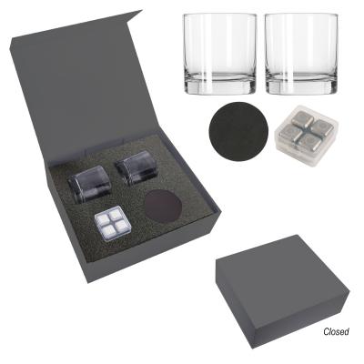 Whiskey Gift Set Glasses Ice Cubes Coasters - 12 x 10.5 in - product view 2