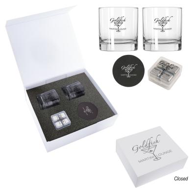 Whiskey Gift Set Glasses Ice Cubes Coasters - 12 x 10.5 in - product view 5