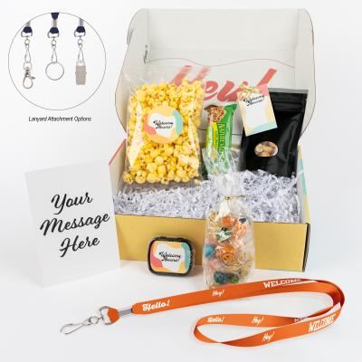 Welcome Gift Set with Lanyard and Gourmet Snacks - product view 2