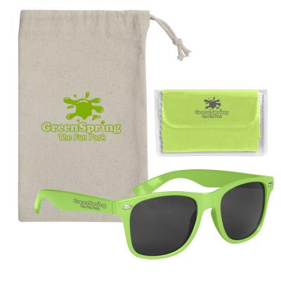 Sunglasses Kit with Microfiber Cloth and Pouch