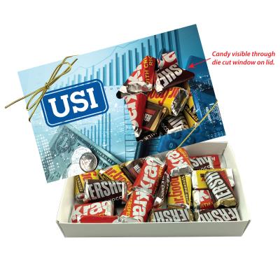 Die Cut Candy Box with Gold Bow - 7.5 x 4.5 in - product view 23