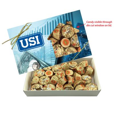 Die Cut Candy Box with Gold Bow - 7.5 x 4.5 in - product view 29