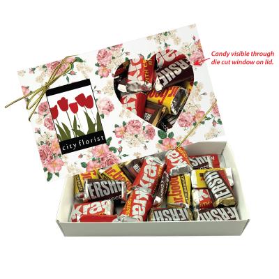 Die Cut Candy Box with Gold Bow - 7.5 x 4.5 in - product view 35