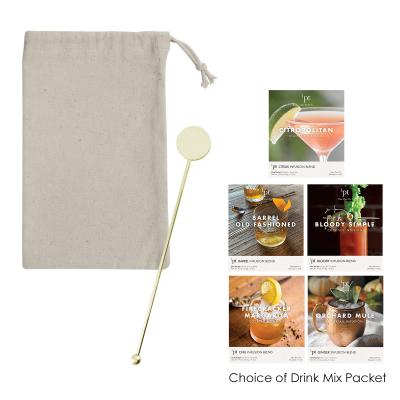 Cocktail Kit with Stainless Steel Stirrer and Infusion Packet - product view 1