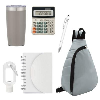 Office Kit with Sling Backpack and Tumbler - 20 oz - promotional product with custom logo