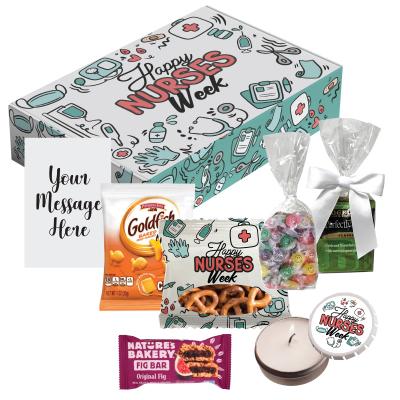 Happy's Nurse Gift Set with Tin Candle and Snacks