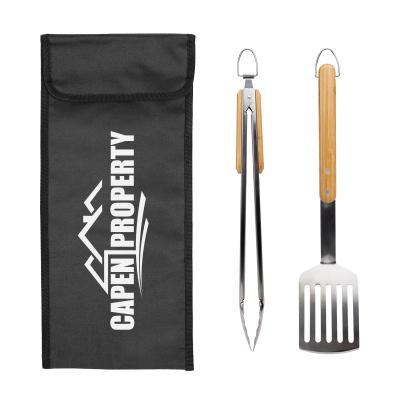 BBQ Tool Kit with Polyester Pouch and Stainless Steel Tools