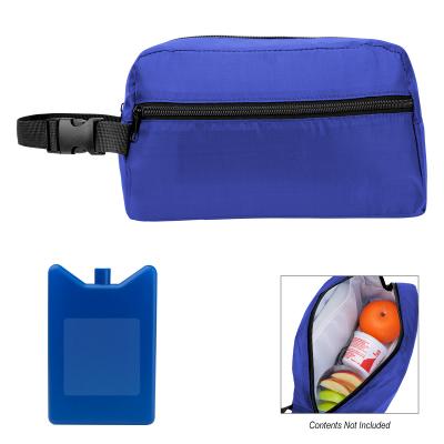 Cooler Pouch Kit with Reusable Ice Pack - 4 Can - promotional product with custom logo
