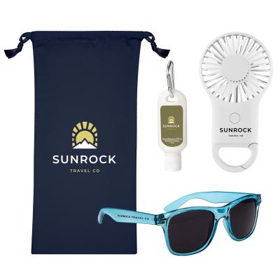 Outdoor Essentials Kit with Fan and Sunscreen - SPF 30