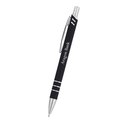 Rubberized Aluminum Ballpoint Pen - 5.5 in