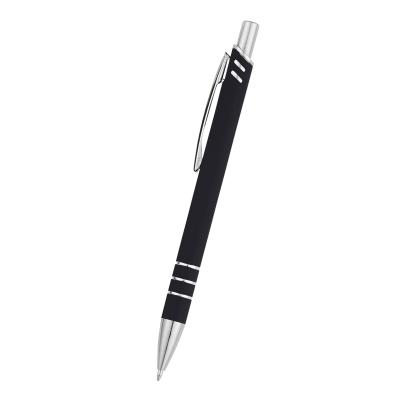 Rubberized Aluminum Ballpoint Pen - 5.5 in - product view 2
