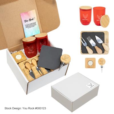 Bamboo Wine and Cheese Entertaining Gift Set