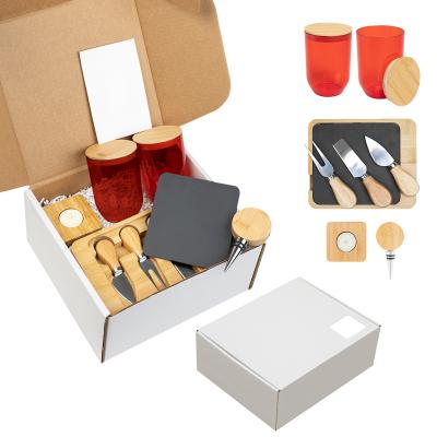 Bamboo Wine and Cheese Entertaining Gift Set - product view 1