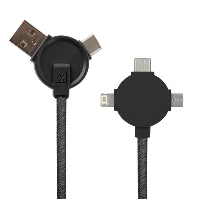 3-in-1 Charging Cable Woven XACTknit - 5 ft - product view 2