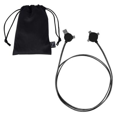 3-in-1 Charging Cable Woven XACTknit - 5 ft - product view 3