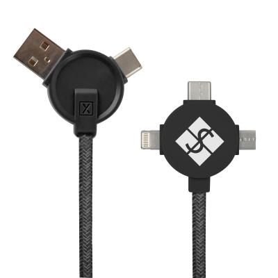 3-in-1 Charging Cable Woven XACTknit - 5 ft - product view 4