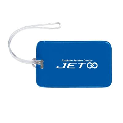 Journey Luggage Tag Vinyl PVC Strap - 4.5 x 2.75 in