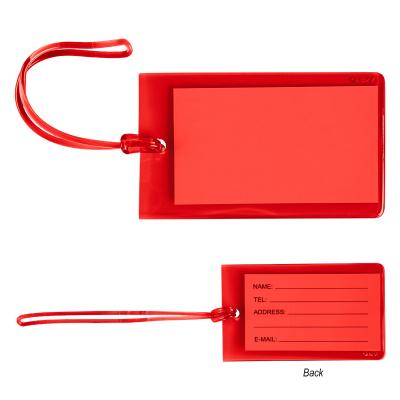 Jelly Luggage Tag PVC Translucent - 4.25 x 2.5 in - product view 2