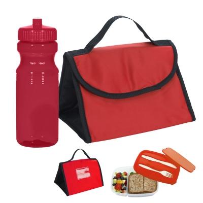 Budget Lunch Kit Container Bottle Combo Custom Imprint - product view 2