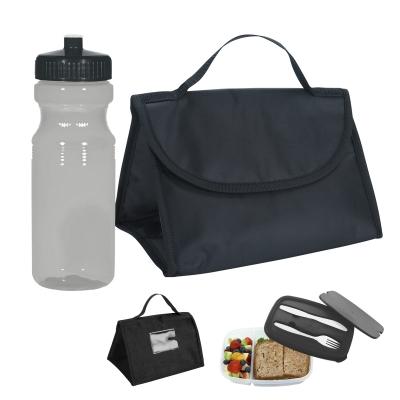 Budget Lunch Kit Container Bottle Combo Custom Imprint - product view 4