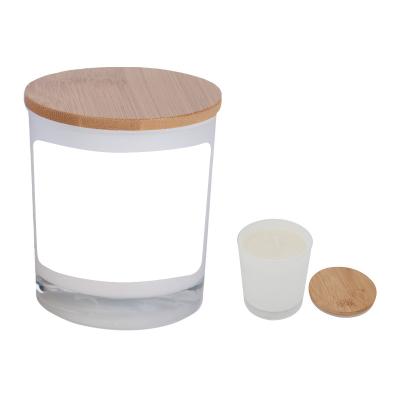 Candle Bamboo Soy Wax Vanilla Fragrance Glass - 2.6 x 3.5 in - product view 2