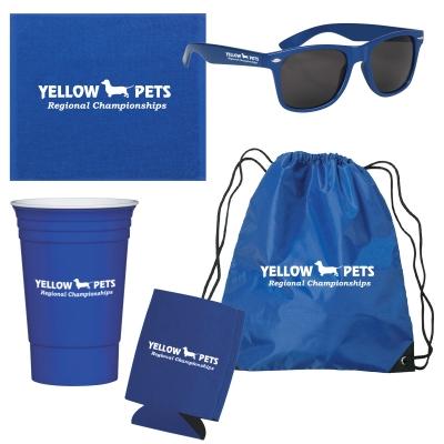 Tailgate Kit Sports Pack Sunglasses Towel 5 Piece Set