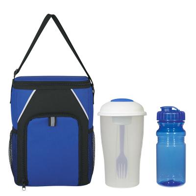 Lunch Kit Buddy Insulated Cooler Bottle Salad Shaker - promotional product with custom logo