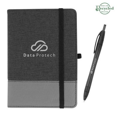rPET Journal with Pen Kit - 5 x 7 in - product view 1