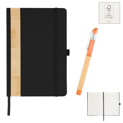 Bamboo Journal with Gel Pen Kit - 5 x 7 in - product view 4