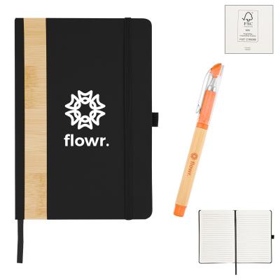 Bamboo Journal with Gel Pen Kit - 5 x 7 in - product view 8