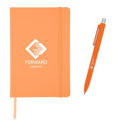 Recycled Journal with Pen and Custom Box Gift Set - product view 1