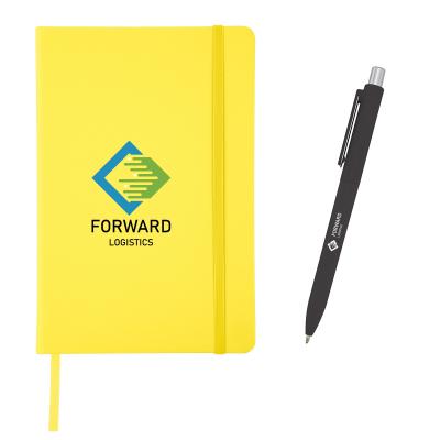 Recycled Journal with Pen and Custom Box Gift Set - product view 2