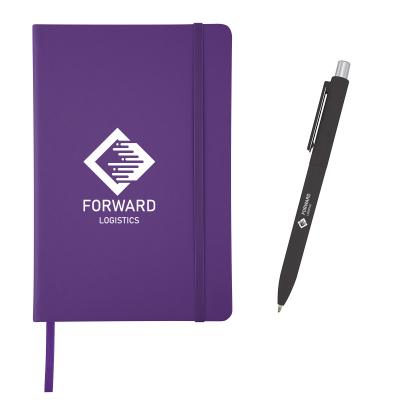 Recycled Journal with Pen and Custom Box Gift Set - product view 8