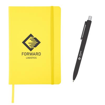 Recycled Journal with Pen and Custom Box Gift Set - product view 11