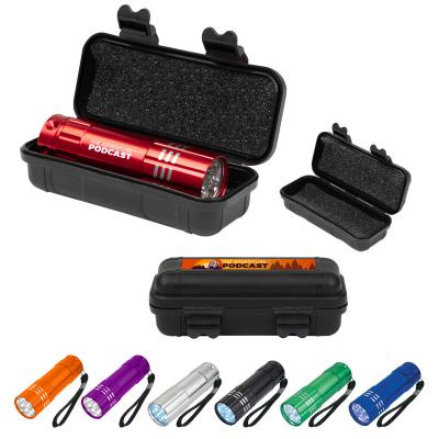 LED Flashlight Hard Case Kit - 4.5 x 2 x 1.5 in