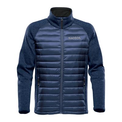 Hybrid Jacket Men's Quilted Thermal with Fleece Sleeves